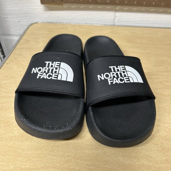 The North Face Base Camp TNF Black White Slides Slip-On Sandals Shoes Women's 10 - Picture 3 of 9